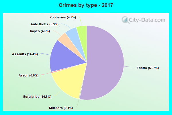 Crimes by type - 2017