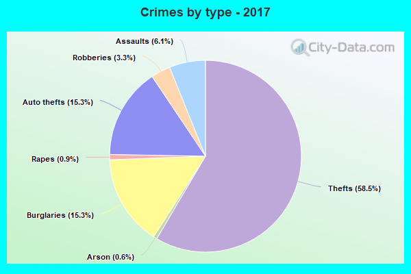 Crimes by type - 2017