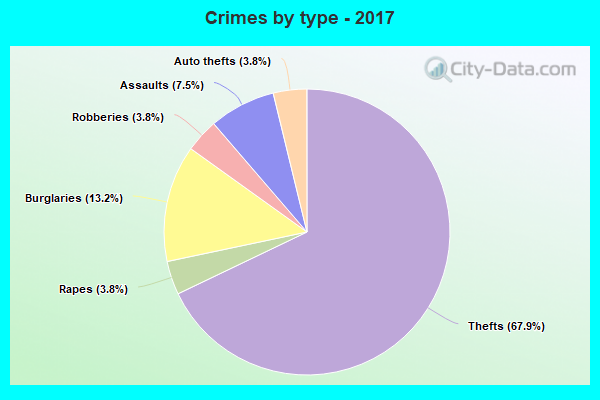 Crimes by type - 2017