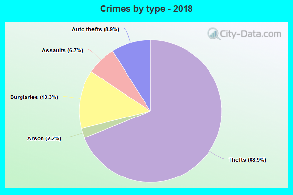 Crimes by type - 2018