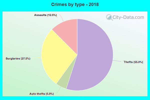 Crimes by type - 2018