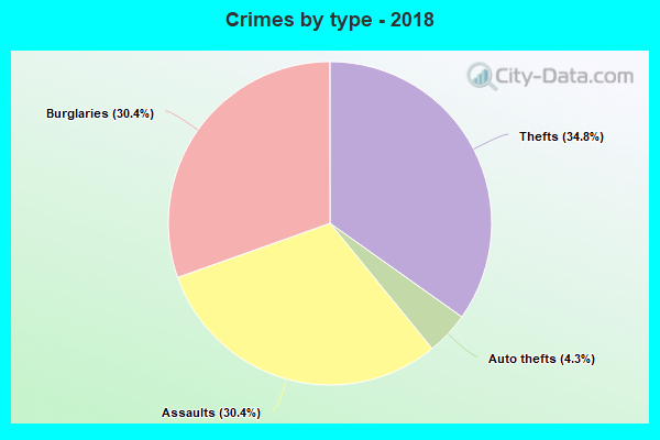 Crimes by type - 2018