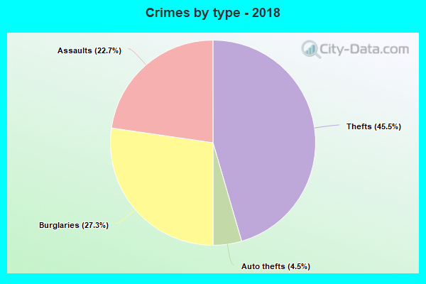 Crimes by type - 2018