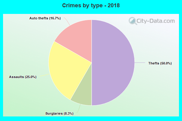 Crimes by type - 2018