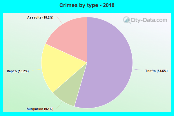 Crimes by type - 2018