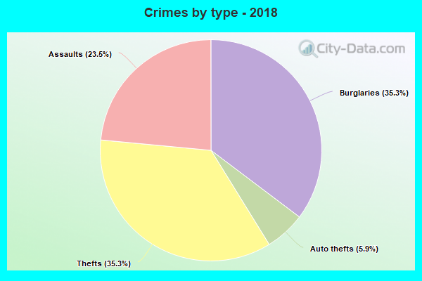 Crimes by type - 2018