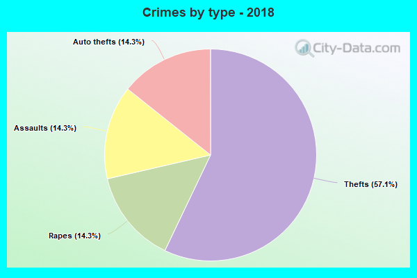 Crimes by type - 2018