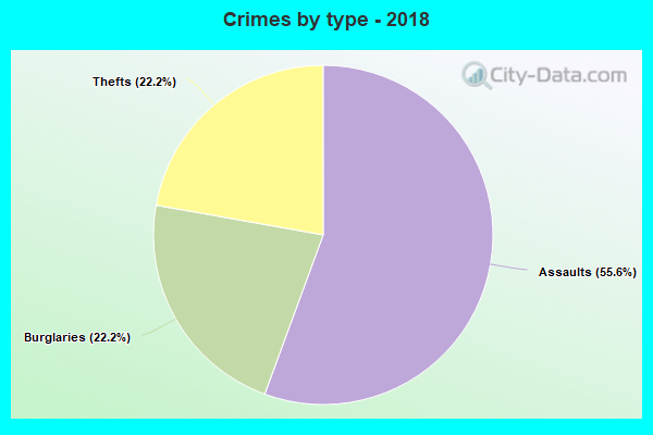 Crimes by type - 2018