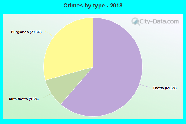 Crimes by type - 2018