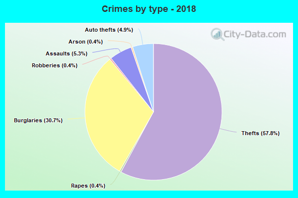 Crimes by type - 2018