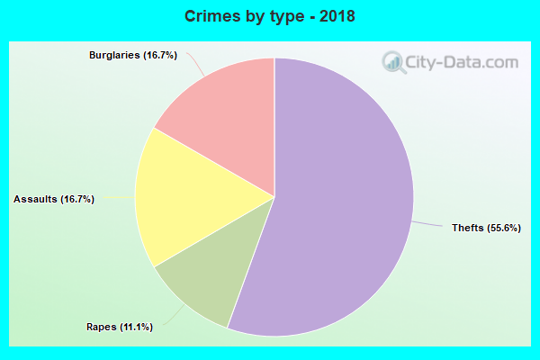 Crimes by type - 2018