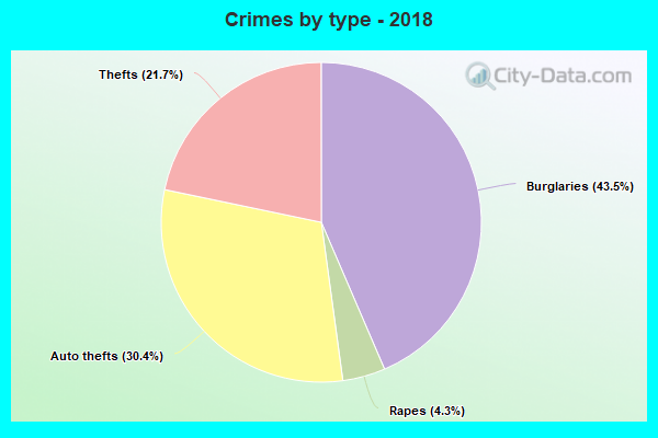 Crimes by type - 2018