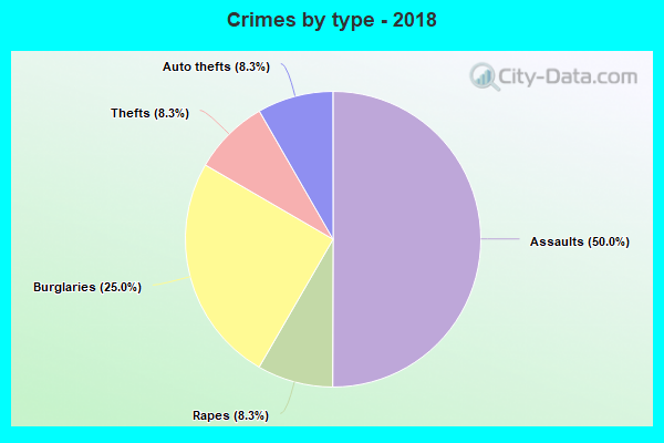 Crimes by type - 2018