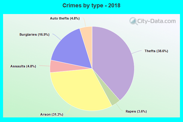 Crimes by type - 2018