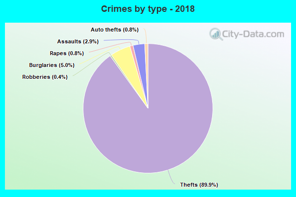 Crimes by type - 2018