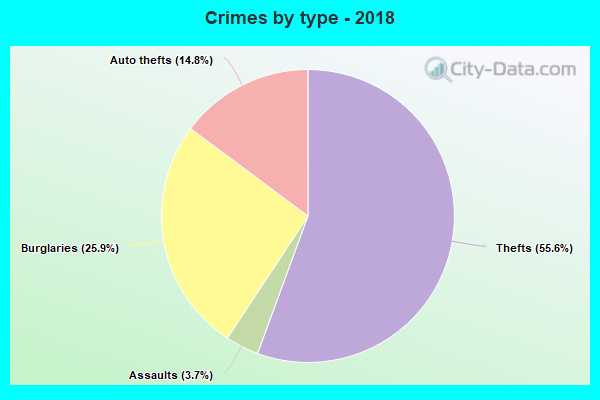 Crimes by type - 2018