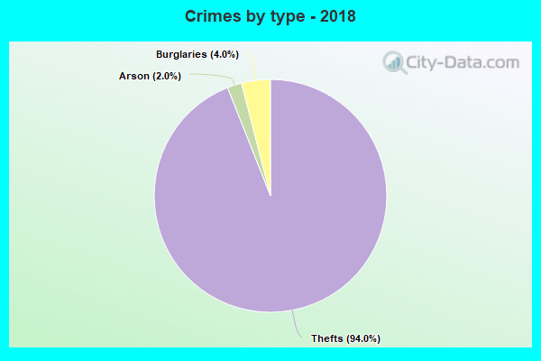 Crimes by type - 2018