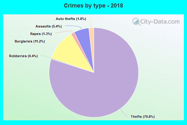 Crimes by type - 2018