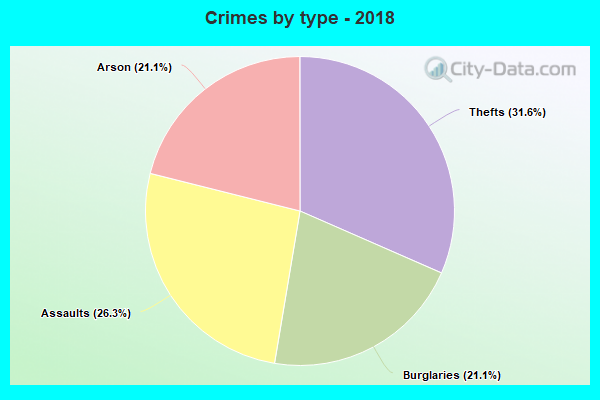 Crimes by type - 2018