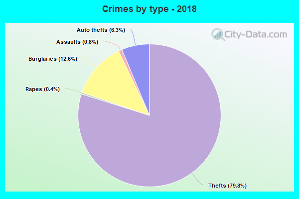 Crimes by type - 2018