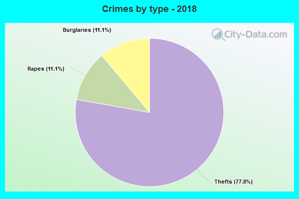 Crimes by type - 2018