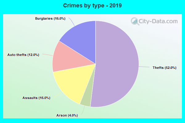 Crimes by type - 2019