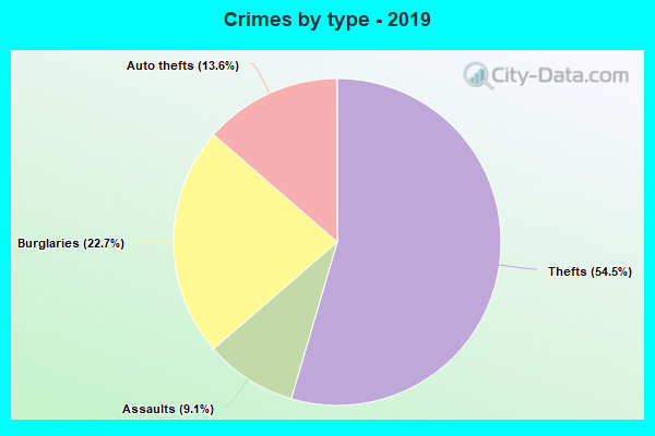 Crimes by type - 2019