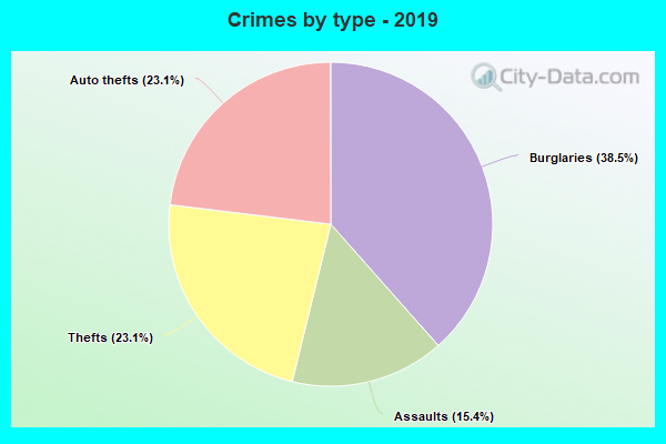 Crimes by type - 2019