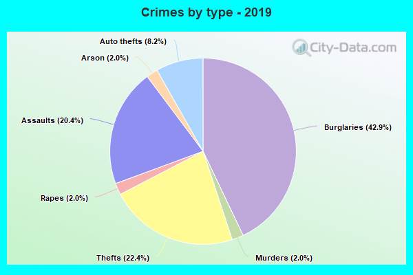 Crimes by type - 2019