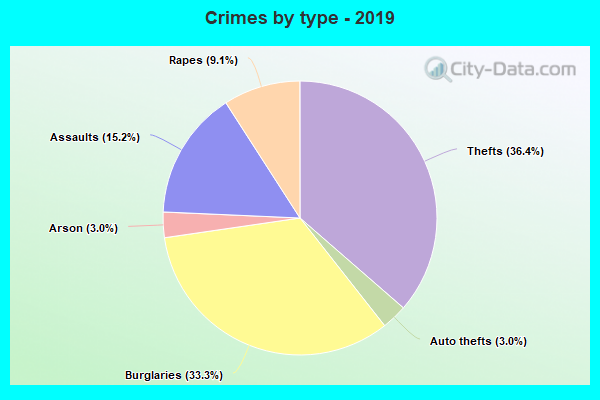 Crimes by type - 2019