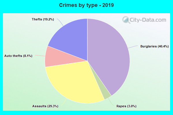 Crimes by type - 2019