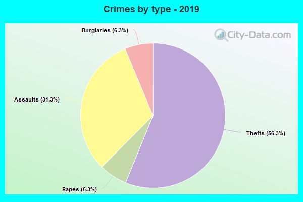 Crimes by type - 2019