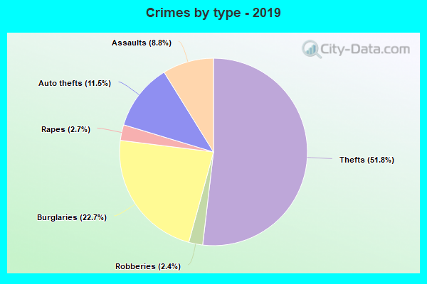 Crimes by type - 2019