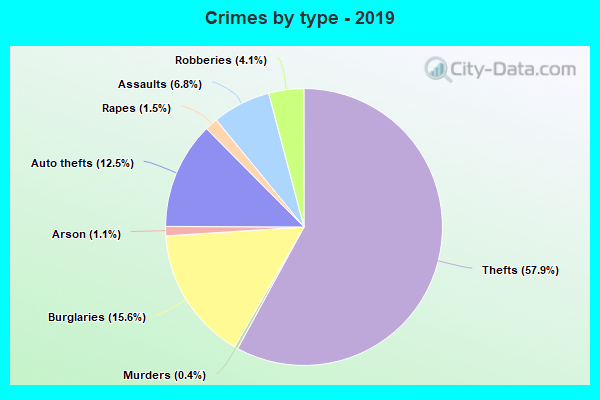 Crimes by type - 2019