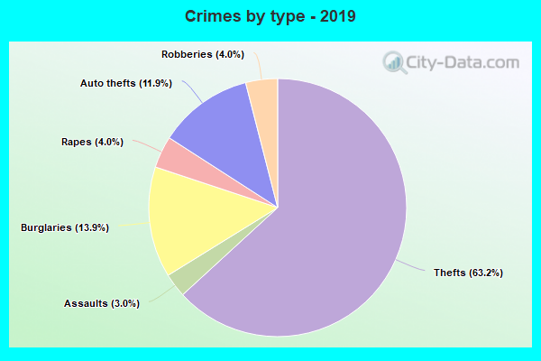 Crimes by type - 2019