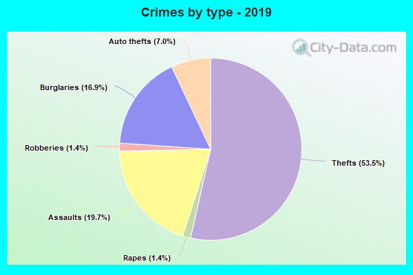 Crimes by type - 2019