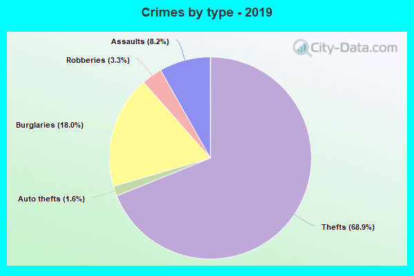 Crimes by type - 2019