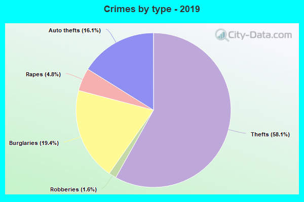 Crimes by type - 2019