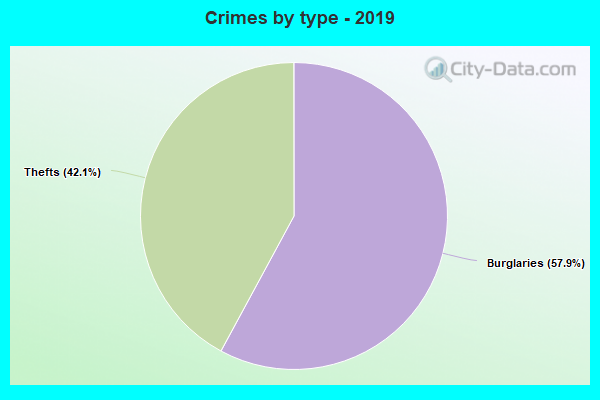 Crimes by type - 2019