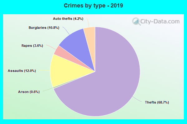 Crimes by type - 2019