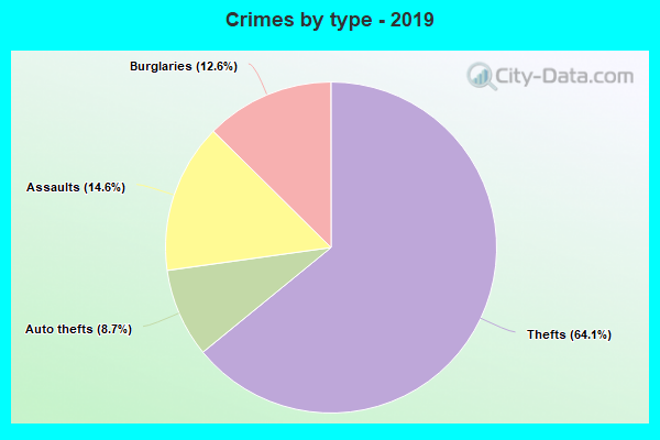 Crimes by type - 2019