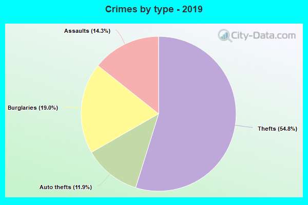 Crimes by type - 2019