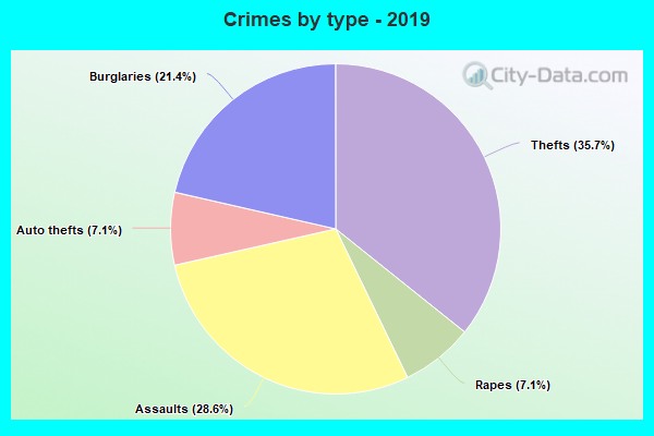 Crimes by type - 2019