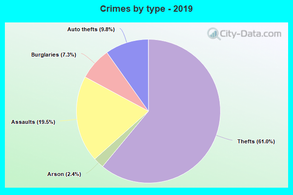 Crimes by type - 2019