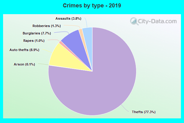 Crimes by type - 2019