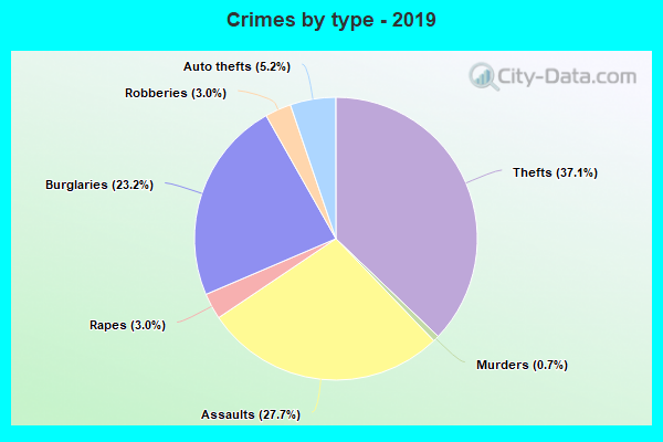 Crimes by type - 2019