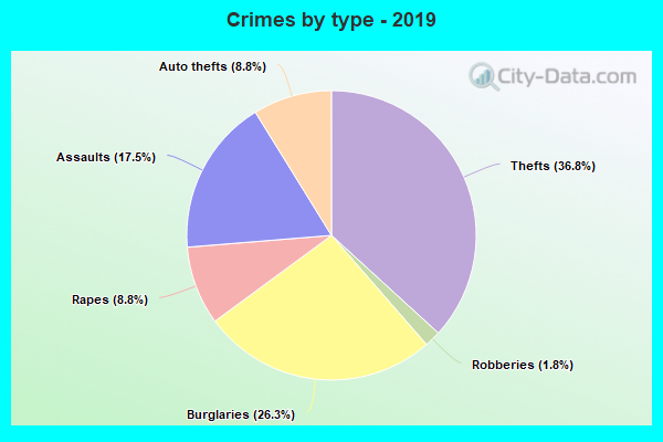 Crimes by type - 2019