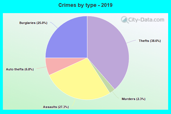 Crimes by type - 2019