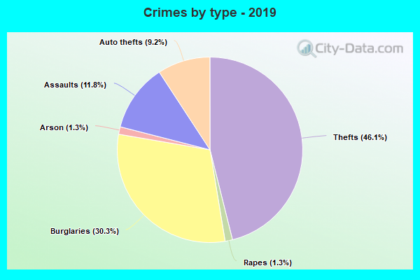 Crimes by type - 2019