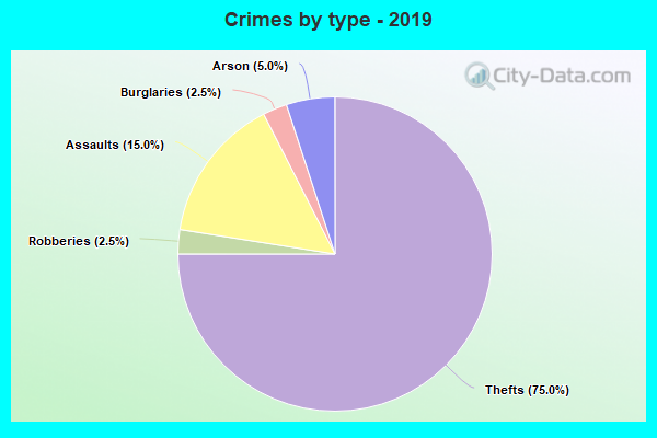 Crimes by type - 2019